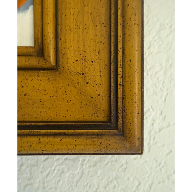 Yellow Vintage Lemon Still Life in Ochre Frame, Impressionist, Mid 20th C, Signed For Sale - Image 8 of 10