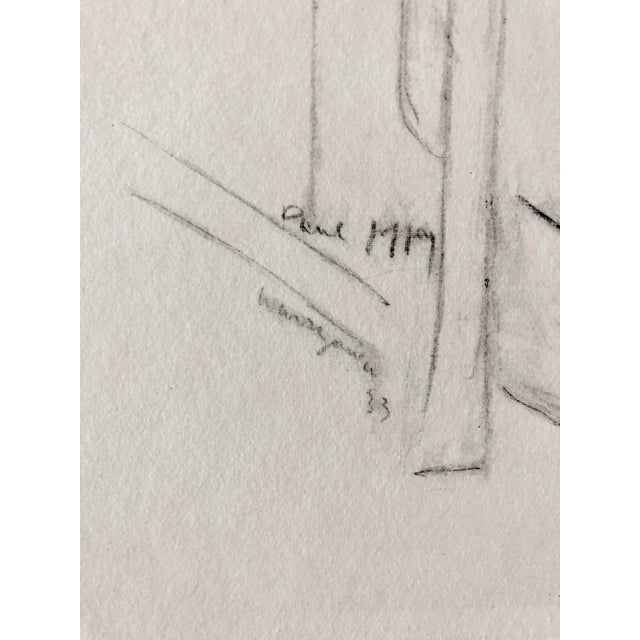 Expressionism Paul Jeffay, Judaica Jewish Shtetl Etching Hasidic Rabbi "Difficult Problem" Chassidic Print, 1933 For Sale - Image 3 of 5