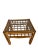 Mid 20th Century Pair of Vintage Rattan and Bentwood Glass Top Side Tables - in the Style of Franco Albini For Sale - Image 9 of 11