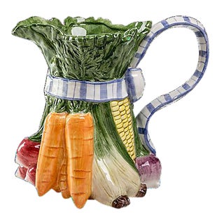 Fitz and Floyd Vegetable Pitcher For Sale