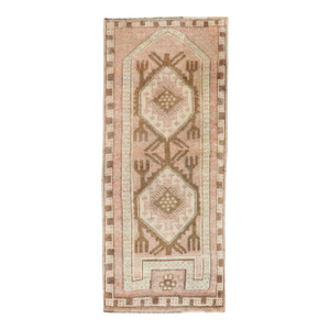 Vintage Zabihi Collection Turkish Anatolian Tribal Small Runner