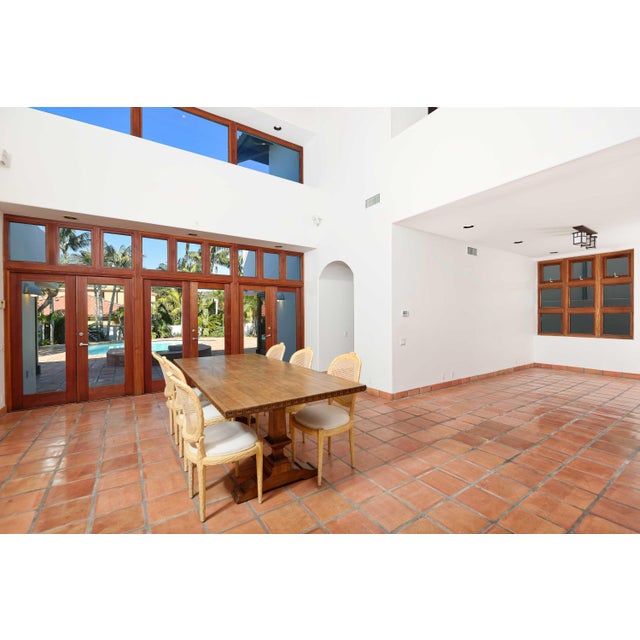 Wood Attributed to Kreiss Collection Deauville Table (Includes 6 Kreiss Chairs for Free With Purchase) For Sale - Image 7 of 17