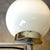White Portuguese White Metal and Opaline Glass Globe Wall Sconce Light, 1990s For Sale - Image 8 of 11