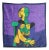 Vintage French Scarf after Pablo Picasso Cubist Portrait of "Femme Assise 1980s For Sale