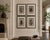 Neoclassical, Four Architectural Drawings of French Interiors, Framed and Matted, 20th c. Set of four architectural...