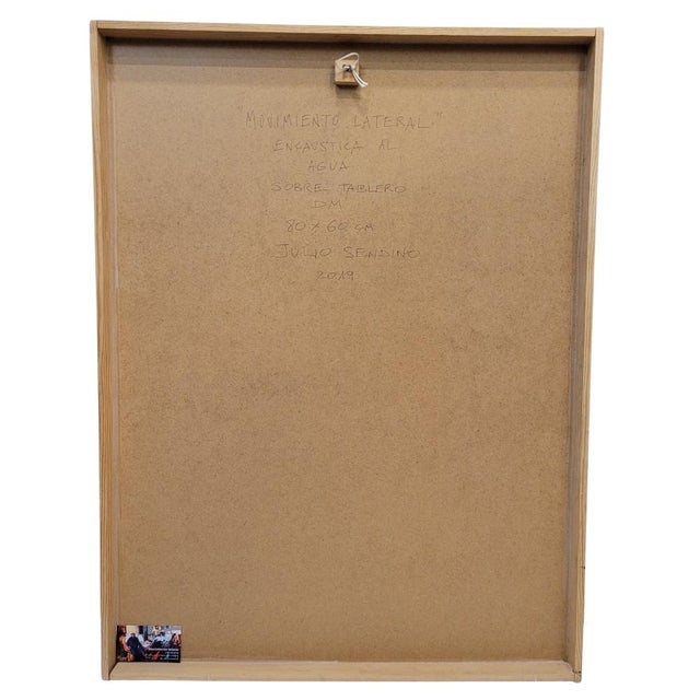 Julio Sendino, Water Encaustic Lateral Movement, 2019, Acylic and Oil on Board For Sale - Image 17 of 18