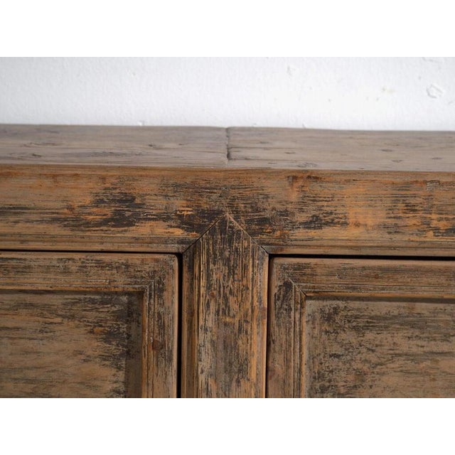 Wood Antique Chinese Sideboard in Pine from Amaru For Sale - Image 7 of 12