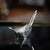 Antique 20th century solid silver cigar golf driver table lighter, modelled after the wood driver club head. The lighter...