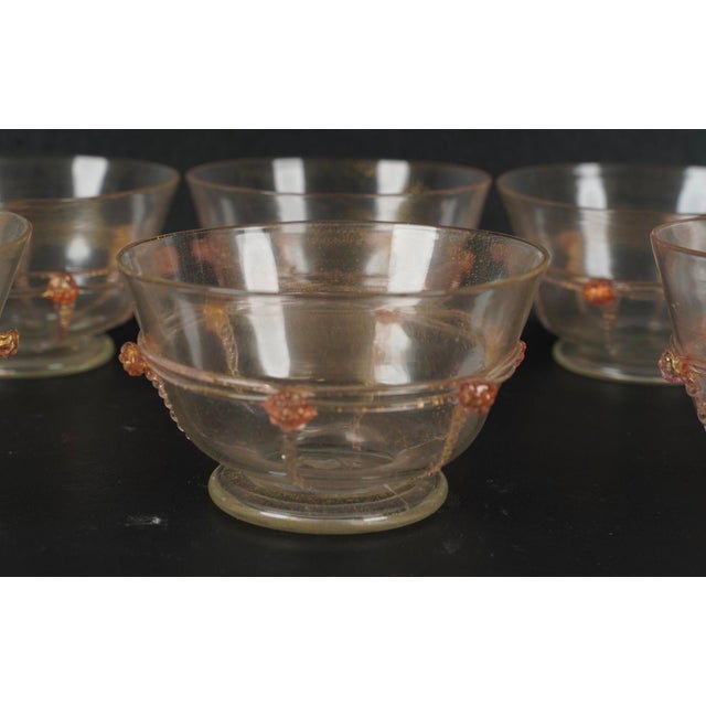Mid 20th Century Set of Salviati Murano Italian Art Glass Venetian Stemware & Bowls - 48 pcs For Sale In Los Angeles - Image 6 of 7