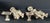 Metal Pair of African Tribal Art Benin Bronze Royal Statue For Sale - Image 7 of 11