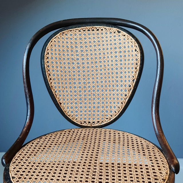 Nr. 5101 Swivel Stool with Backrest from Thonet, 1900s For Sale - Image 6 of 12