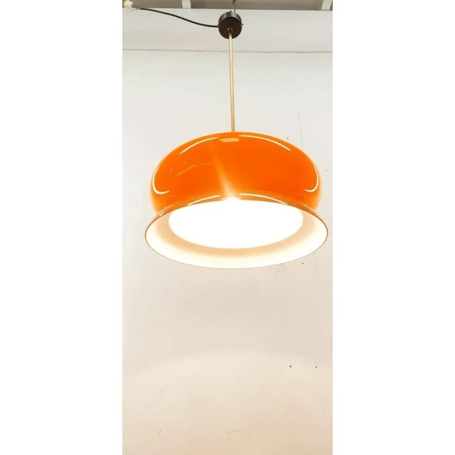 Vintage Orange Pendant, 1960s For Sale - Image 3 of 8