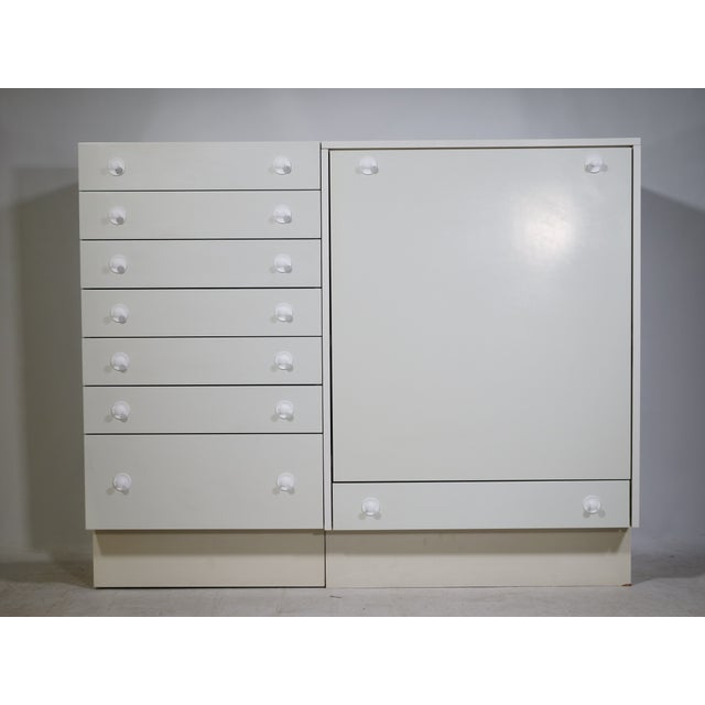 Postmodern Wooden Highboard Cabinet with Fold-Out Desk from Interlübke, 1970s-1980s For Sale - Image 12 of 18