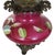 Victorian 19th C. Oil Kerosene Lamp Base W/ Font Gone With the Wind Banquet Antique Victorian Morning Glories For Sale - Image 3 of 8