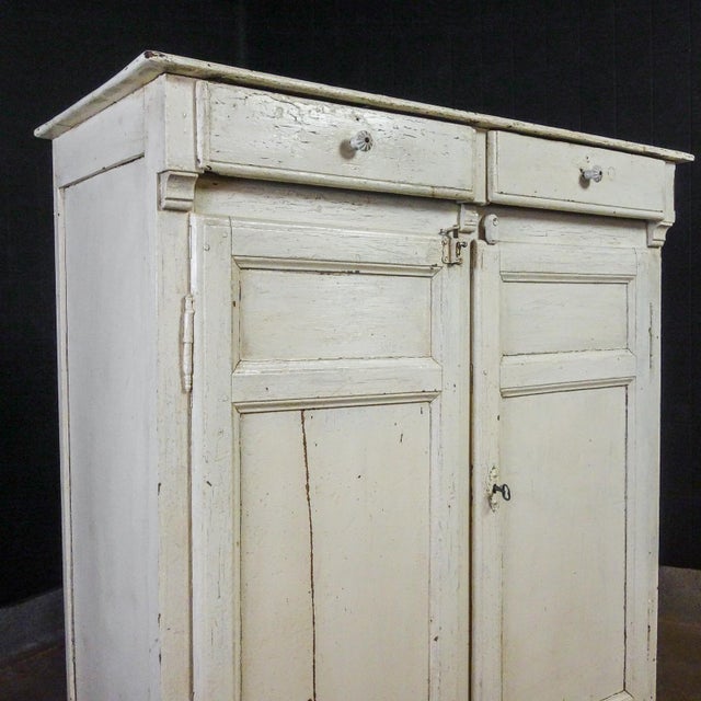 White Brocante Bakery Cabinet, 1900s For Sale - Image 4 of 15