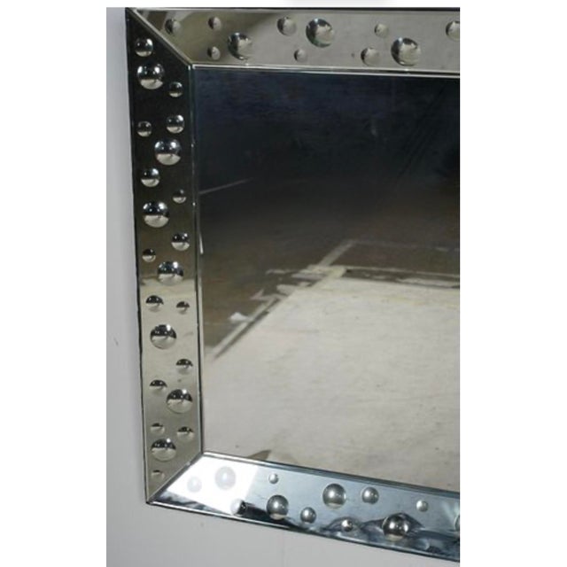 Modern Modern Designer Mirror W Convex Circles For Sale - Image 3 of 4