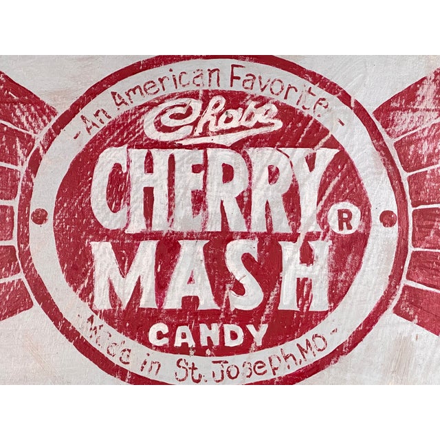 Rare & Original Cherry Mash Advertisement Sign for your consideration. The sign is a nice size, measuring approx. 14...