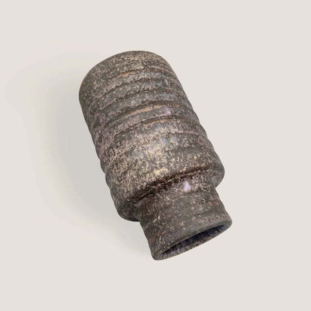 Vintage Dutch Brutalist Studio Ceramic Vase by Mobach Keramik, 1960s For Sale - Image 10 of 16