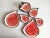 Ceramic Fruit Collection Violet and Green Fig Plates in by Federica Massimi, Set of 4 For Sale - Image 7 of 9