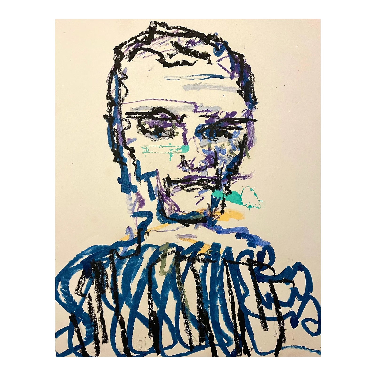 Stanley Boxer, Stanley Boxer Mixed Media Abstract Expressionist ...