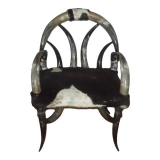 Mid 20th Century Steer Horn Chair For Sale