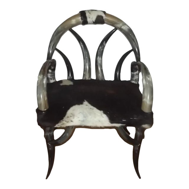 Mid 20th Century Steer Horn Chair For Sale