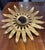 Early 20th century French tole starburst flush mount