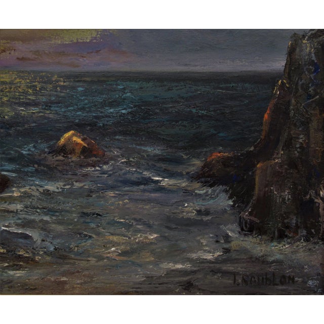 Irina Belotelkin Roublon, Seascape at Dawn, Circa 1965 For Sale - Image 4 of 7