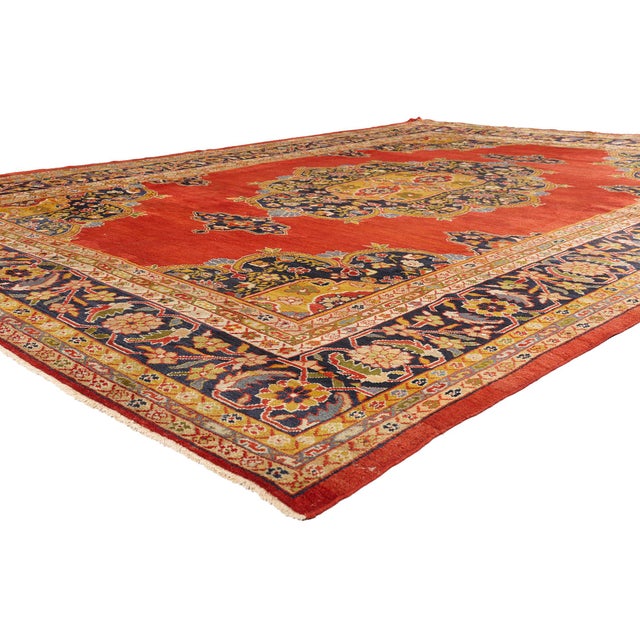 79674 Antique Persian Sultanabad Rug, 09'06 x 13'03. A Noble Reverie: Late 19th Century Persian Sultanabad Masterpiece of...