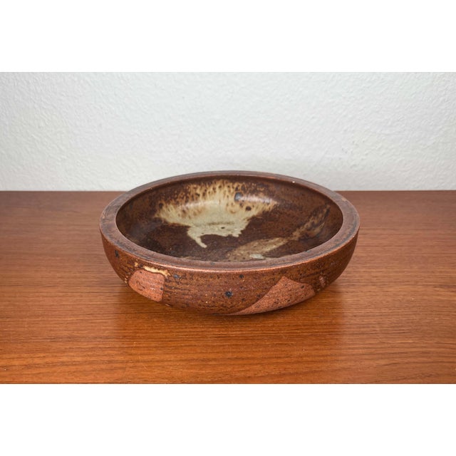 Mid-Century Modern Danish Studio Pottery Bowl from Visby, Denmark, 1960s For Sale - Image 16 of 16