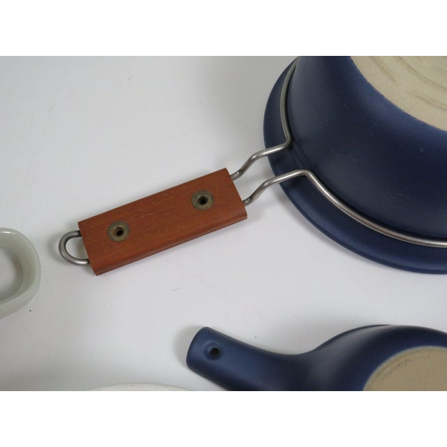 Wood Vintage Norwegian Ceramic Cookware Set by Turi Design, 1970s, Set of 3 For Sale - Image 7 of 12