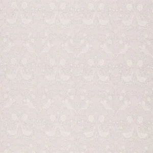 Morris & Co Pure Strawberry Thief Embroidery Fabric in Pebble