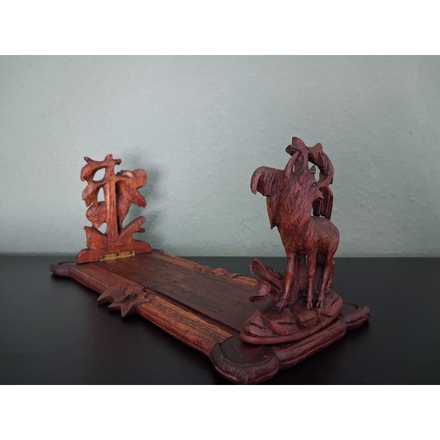 Black Forest Booksends with Deer, 1920 For Sale - Image 12 of 16