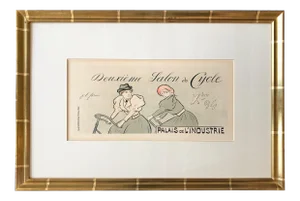 1890's Maitre De L'Affiche, Framed, Plate #51, Vintage Cycling Gift