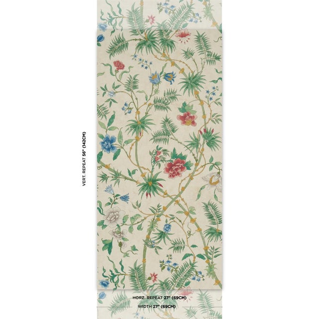 A leafy large-scale botanical with exotic spiked flowers, Arasi Botanical is an enchanting wallpaper design with marvelous...