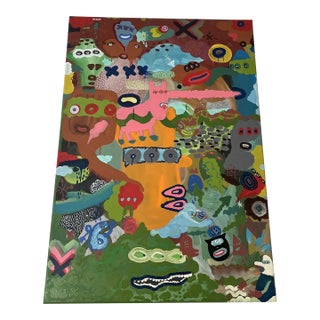 Contemporary Graffiti Pop Art Painting by Hungarian Artist Buda Kovacs Tomas For Sale