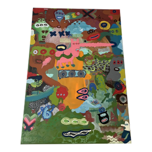 Contemporary Graffiti Pop Art Painting by Hungarian Artist Buda Kovacs Tomas