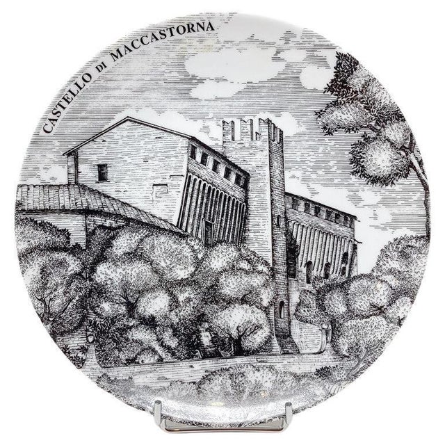 1950s Mid-Century Modern Plate by Fornasetti, Italy, 1950s For Sale - Image 5 of 5