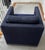 Wood Navy Blue MCM Swivel Arm Chair - Club Chair by Cisco For Sale - Image 7 of 8