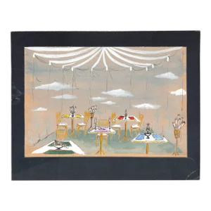 Lanvin Paris Atelier Dining Room C1950s Artwork