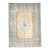 1970s Vintage Persian Handmade Wool Cotton Blue Area Rug For Sale