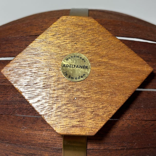 Wood Mid-Century Scandinavian Viking Ship Fruit Bowl in Teak and Brass, Sweden, 1950s For Sale - Image 7 of 9