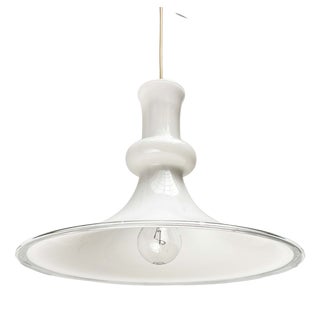 Vintage Danish Etude Glass Pendant Lamp by Michael Bang for Royal Copenhagen, Holmegaard, 1970s For Sale