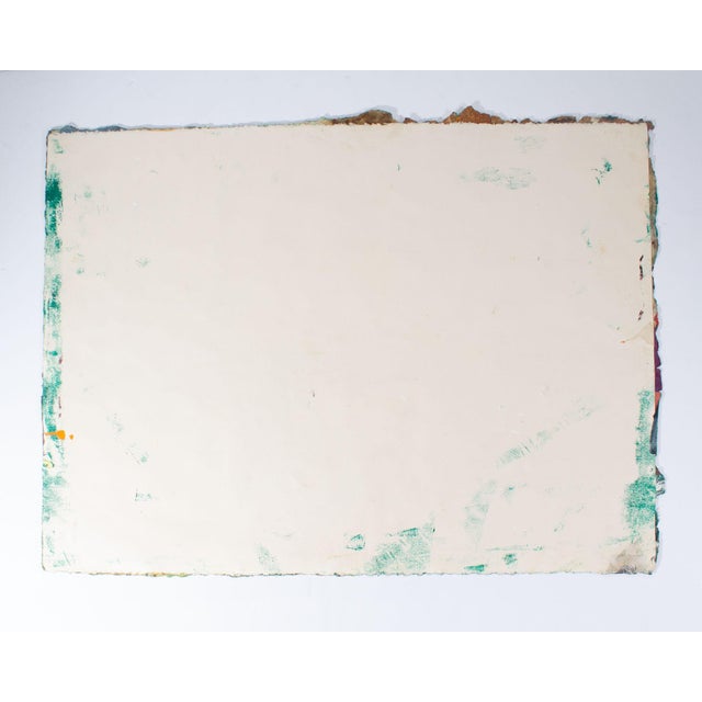 Paper Abstract Painting and Print on Paper by Anthony Lewis Popcheff For Sale - Image 7 of 7