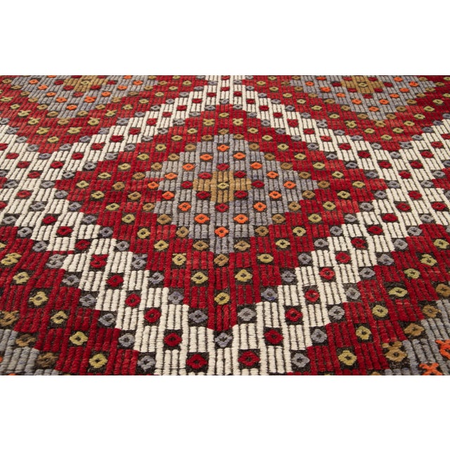 Vintage Soumak Wool Rug For Sale - Image 10 of 13