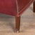 20th Century English Vintage Red Leather Square Club Chair For Sale - Image 11 of 12