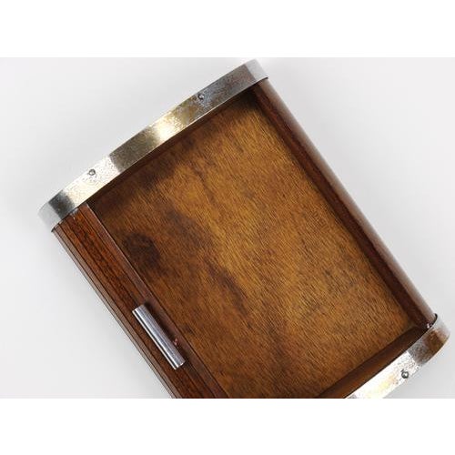 Large Art Deco Jewelry Storage Cigarette Box with Roll Top attributed to Carl Auböck, Vienna, 1930s For Sale - Image 16 of 18