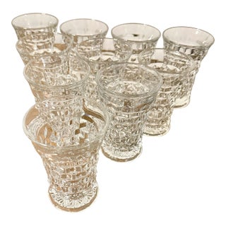 1930s Fostoria American Flared Glass Set - 10pcs For Sale