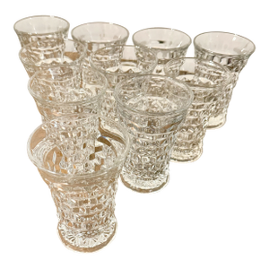 1930s Fostoria American Flared Glass Set - 10pcs