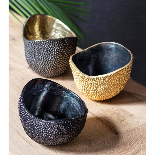 Jackfruit, anyone? Inspired by this tropical fruit, Jack bowl, which combines a gold leaf interior and bronze exterior, is...